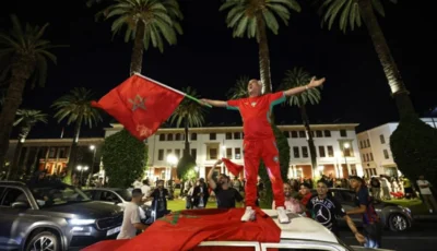 الاحتفالات تعم المغرب فرحاً بـ«أسود الأطلس»