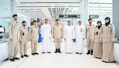 تدشين الزي الرسمي لموظفي شرطة مطار الشارقة