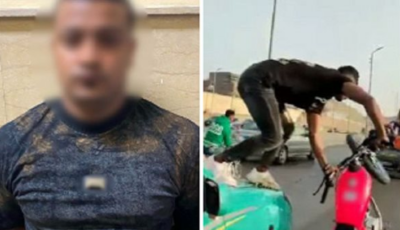 كشف ملابسات فيديو الاستعراض بدراجة نارية في القاهرة وضبط مرتكب الواقعة