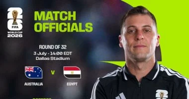 الحكم الأوروجوياني تيخيرا يقود مواجهة مصر وأستراليا في مونديال 2026