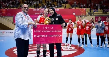 جهاد وائل تتألق وتتصدر أداء مباراة مصر أمام أيسلندا في كأس العالم لكرة اليد