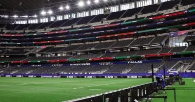 اتحاد الكرة يوثق استعدادات ملعب لقاء مصر وأستراليا في مونديال 2026 صور