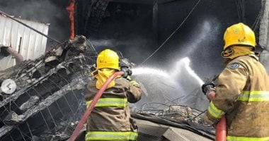 إخماد حريق فى محطة للقوى الكهربائية وتقطير المياه بالكويت