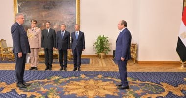 الرئيس السيسى يتسلم أوراق اعتماد 17 سفيرًا جديدًا أبرزهم قطر والفلبين وغانا والباراجواى.. ويؤكد التزام الدولة المصرية بتقديم كافة أوجه الدعم لهم بما يسهم في تعزيز التعاون المثمر بين مصر ودولهم