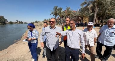 رئيس مياه القناة ووكيل الرى يتابعان ميدانيا حادث سقوط حفار بترعة الإسماعيلية