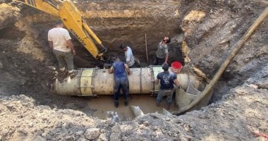 رئيس مياه القليوبية: الانتهاء من إصلاح كسر خط المياه بقرية الإصلاح الزراعى