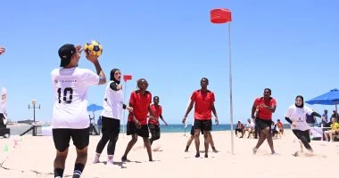 منتخب مصر يحقق فوزاً مهماً على زيمبابوي في بطولة إفريقيا للكورف بول الشاطئية