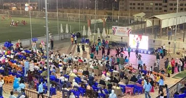 زايد تحتفل بفوز منتخب مصر على استراليا بشاشات عرض عملاقة في فعاليات التنمية الشبابية