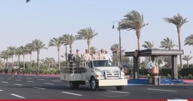 شاهد.. اصطفاف القوات خلال افتتاح القيادة الاستراتيجية بحضور الرئيس السيسى