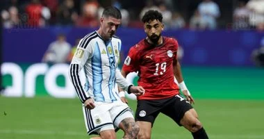 روميرو يحرز هدف تقليص الفارق للأرجنتين ضد مصر في الدقيقة 78