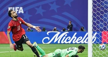 مصطفى زيكو يسجل هدف مصر الثاني في مباراة الأرجنتين ضمن تصفيات كأس العالم
