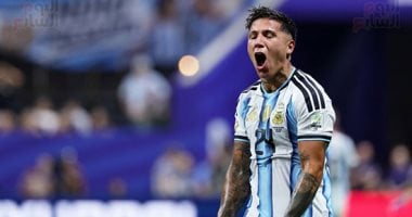 إنزو فرنانديز يتقدم للاجنتين بالهدف الثالث بمرمى منتخب مصر.. صور