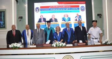 العقيد محمد بشر يحصل على درجة الدكتوراه من كلية الدراسات العليا بأكاديمية الشرطة.. صور وفيديو