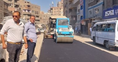 حى بولاق الدكرور يكثف أعمال تطوير محيط المستشفى العام وأسفل محور كمال عامر