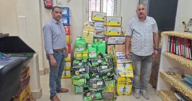 ضبط 908 عبوات مبيدات محظورة ومغشوشة و576 عبوة غذائية مجهولة المصدر بأسيوط