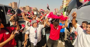 آلاف الجماهير بالقليوبية تنطلق نحو استاد القاهرة للمشاركة في حفل تكريم المنتخب