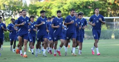أيمن الرمادي يزيد جرعة التدريب البدني للاعبي البنك الأهلي في معسكر برج العرب