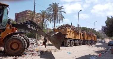 محافظة الإسكندرية: رفع نحو 981 طنًا من المخلفات المتراكمة خلال 4 أيام