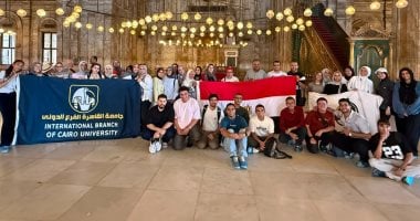 «اعرف بلدك».. طلاب الفرع الدولي وجامعة القاهرة الأهلية يزورون قلعة صلاح الدين