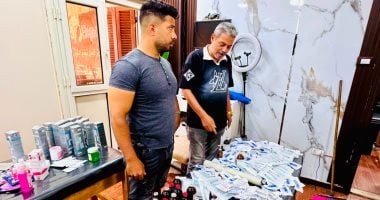 ضبط مركز تجميل يديره منتحل صفة طبيب وتشميعه بالمنيرة الغربية فى الجيزة