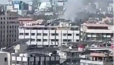 انفجار قرب مقر إقامة ماكرون في دمشق