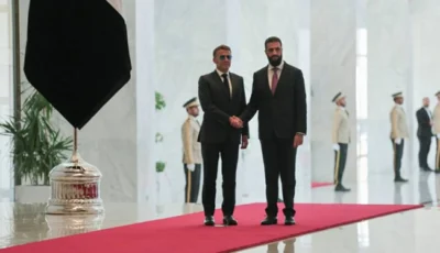 الشرع يستقبل ماكرون بعد دوي انفجارات في دمشق