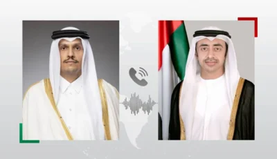 عبدالله بن زايد ووزير الخارجية القطري يدينان بشدّة استهداف الناقلة «الركيات»
