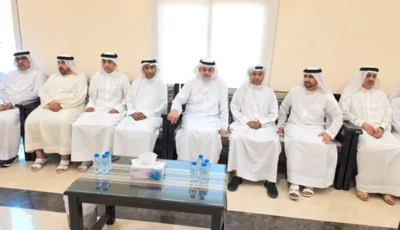 ولي عهد ونائبا حاكم الشارقة والشيوخ يعزون آل نصار