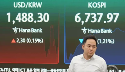 الأسهم الآسيوية تحت الضغط.. ومؤشر كوسبي يهوي 5%