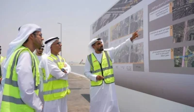 مطر الطاير يتفقد سير العمل بتطوير شارع القدرة