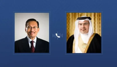 ولي العهد البحريني ورئيس وزراء ماليزيا يبحثان التطورات في المنطقة
