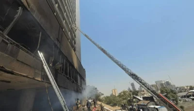 السيطرة على حريق هائل قرب فندق شهير في طهران