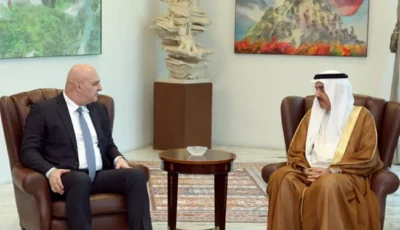 الرئيس اللبناني يستقبل صقر غباش ويؤكد عمق العلاقات الأخوية مع الإمارات