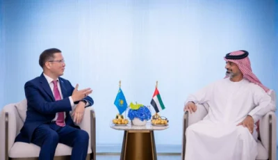 عمار بن حميد وسفير كازاخستان يبحثان تعزيز التعاون