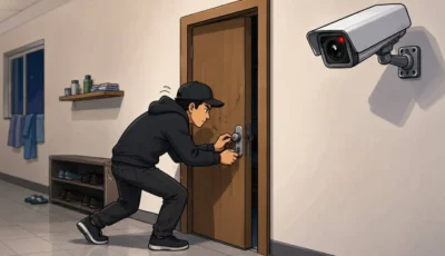 الحبس والإبعاد لسارق كشفته كاميرات المراقبة في السكن