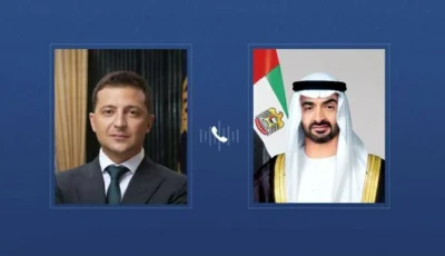 محمد بن زايد وزيلينسكي يبحثان تعزيز العلاقات والتطورات الإقليمية