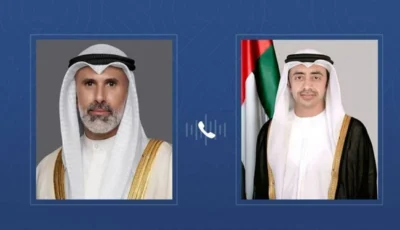 عبدالله بن زايد ووزير خارجية الكويت يبحثان هاتفياً المستجدات في المنطقة